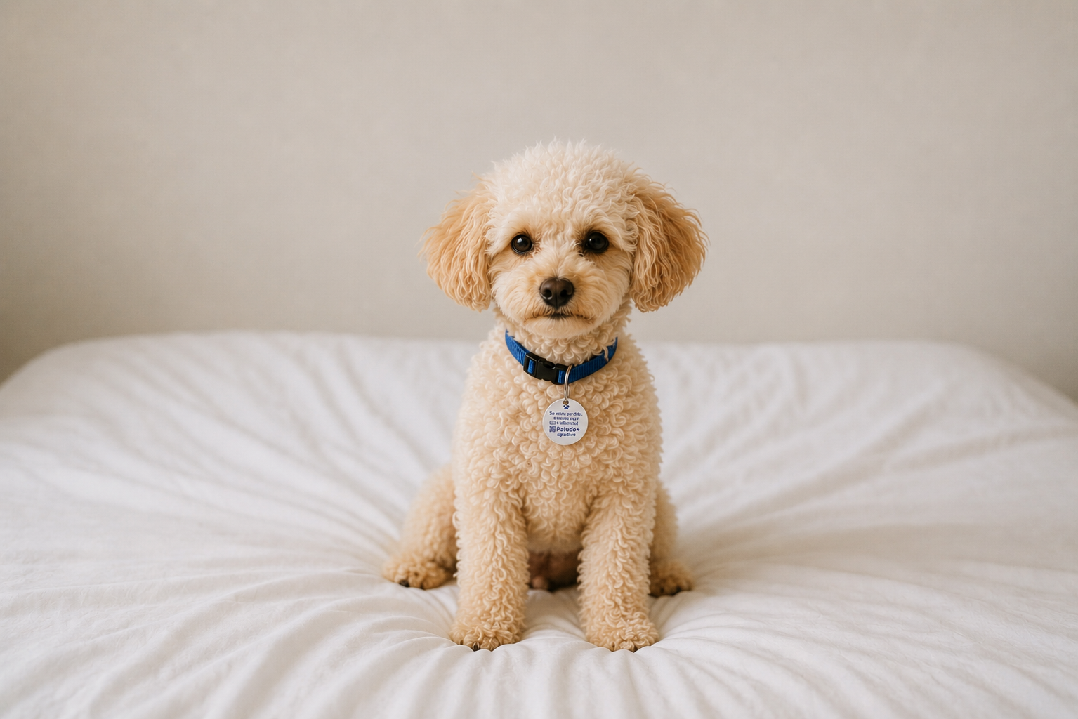 Cão com a TAG Patudo+ na coleira